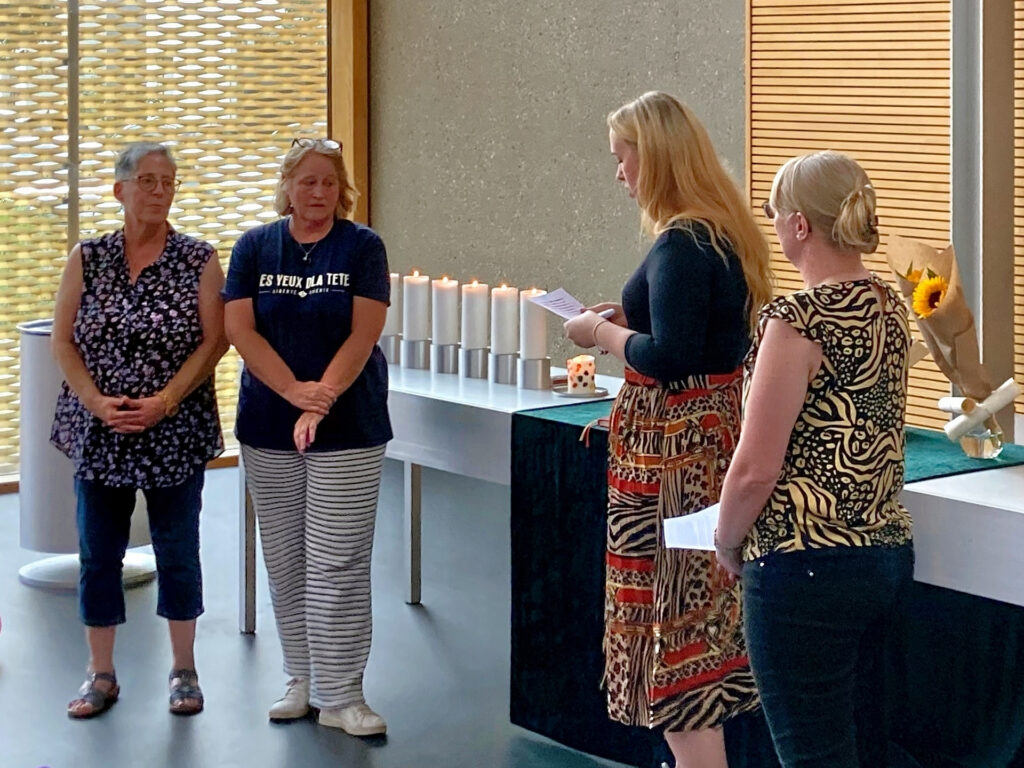 Verabschiedung der Vorschul- und Hortkinder beim Gottesdienst am 31.07.2024 in der Ev. Johanneskirche Wiesbaden - Dank und Anerkennung