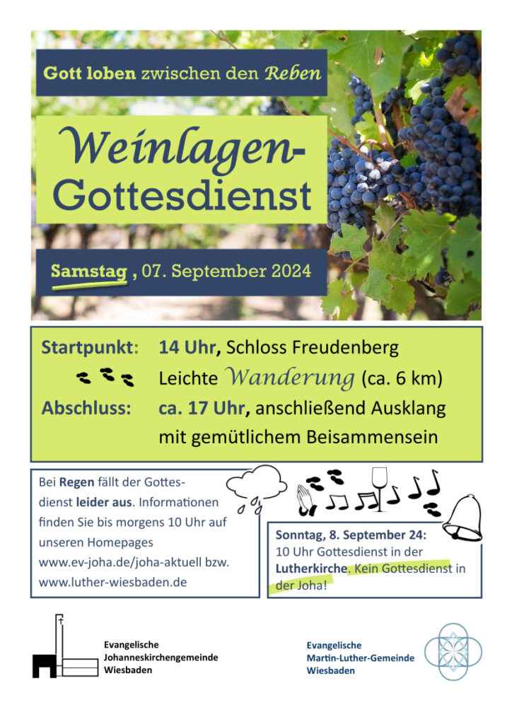 Plakat Weinlagen-Gottesdienst am 07.09.2024